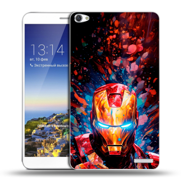Пластиковый чехол на Huawei MediaPad X1 7.0 с принтом Железный человек Ironman