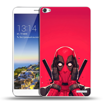 Пластиковый чехол на Huawei MediaPad X1 7.0 с принтом Дедпул Deadpool Пластиковый чехол на Huawei MediaPad X1 7.0 с принтом Дедпул Deadpool