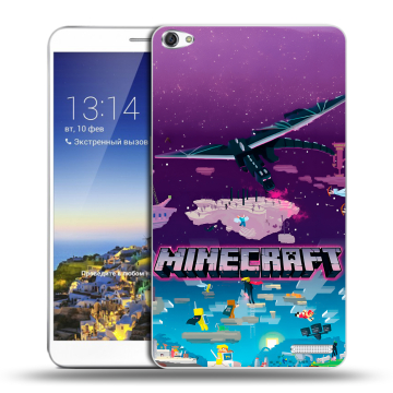 Пластиковый чехол на Huawei MediaPad X1 7.0 с принтом Майнкрафт Minecraft