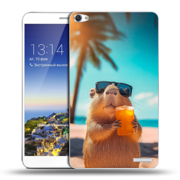 Пластиковый чехол на Huawei MediaPad X1 7.0 с принтом Капибара Пластиковый чехол на Huawei MediaPad X1 7.0 с принтом Капибара