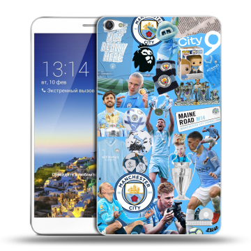 Пластиковый чехол на Huawei MediaPad X1 7.0 с принтом Man City Манчестер Сити Пластиковый чехол на Huawei MediaPad X1 7.0 с принтом Man City Манчестер Сити