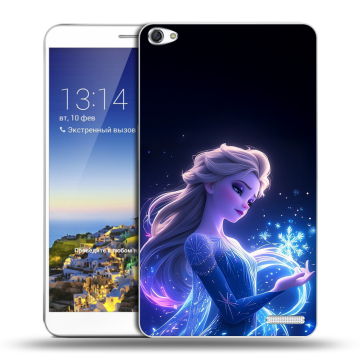 Пластиковый чехол на Huawei MediaPad X1 7.0 с принтом Холодное сердце Frozen