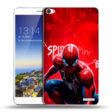 Пластиковый чехол на Huawei MediaPad X1 7.0 с принтом Spiderman Человек паук
