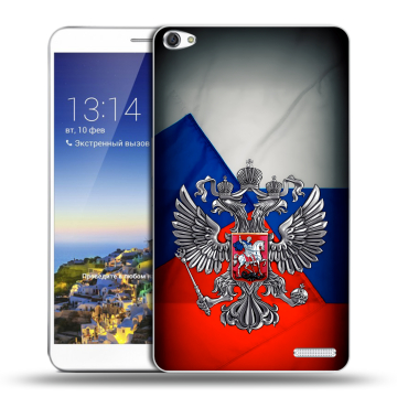 Пластиковый чехол на Huawei MediaPad X1 7.0 с принтом Флаг России