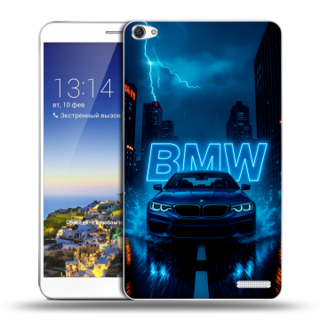 Пластиковый чехол на Huawei MediaPad X1 7.0 с принтом BMW БМВ