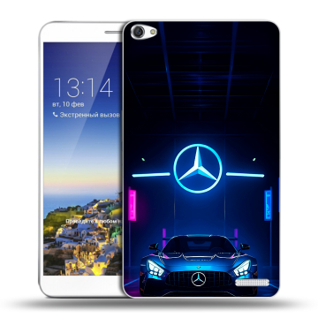 Пластиковый чехол на Huawei MediaPad X1 7.0 с принтом Mercedes Мерседес