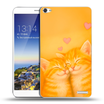 Пластиковый чехол на Huawei MediaPad X1 7.0 с принтом Милые котята