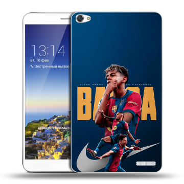 Пластиковый чехол на Huawei MediaPad X1 7.0 с принтом Барселона Barca Yamal 