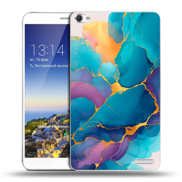 Пластиковый чехол на Huawei MediaPad X1 7.0 с принтом Мрамор блестки Пластиковый чехол на Huawei MediaPad X1 7.0 с принтом Мрамор блестки