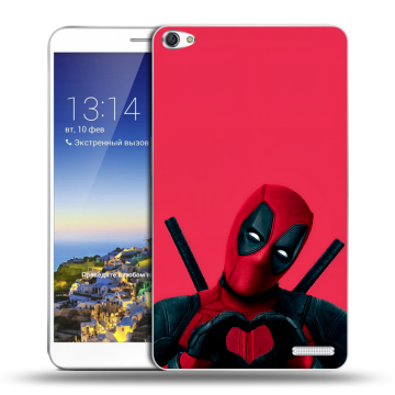 Пластиковый чехол на Huawei MediaPad X1 7.0 с принтом Дедпул Deadpool Пластиковый чехол на Huawei MediaPad X1 7.0 с принтом Дедпул Deadpool