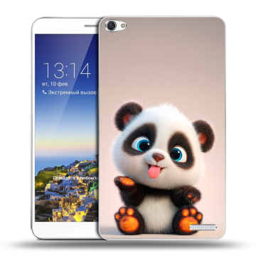 Пластиковый чехол на Huawei MediaPad X1 7.0 с принтом милая панда