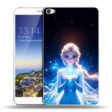 Пластиковый чехол на Huawei MediaPad X1 7.0 с принтом Холодное сердце Frozen