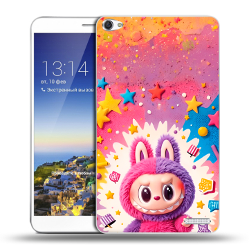 Пластиковый чехол на Huawei MediaPad X1 7.0 с принтом Labubu Лабубу