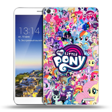 Пластиковый чехол на Huawei MediaPad X1 7.0 с принтом My little pony Дружба чудо