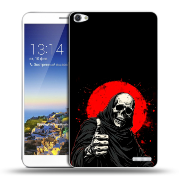 Пластиковый чехол на Huawei MediaPad X1 7.0 с принтом смешной скелет Пластиковый чехол на Huawei MediaPad X1 7.0 с принтом смешной скелет