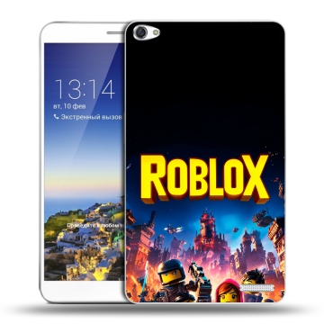Пластиковый чехол на Huawei MediaPad X1 7.0 с принтом Roblox Роблокс