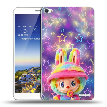 Пластиковый чехол на Huawei MediaPad X1 7.0 с принтом Labubu Лабубу
