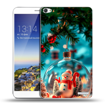 Пластиковый чехол на Huawei MediaPad X1 7.0 с принтом Новый год Пластиковый чехол на Huawei MediaPad X1 7.0 с принтом Новый год