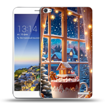 Пластиковый чехол на Huawei MediaPad X1 7.0 с принтом Новый год Пластиковый чехол на Huawei MediaPad X1 7.0 с принтом Новый год