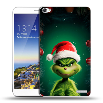 Пластиковый чехол на Huawei MediaPad X1 7.0 с принтом Гринч Новый год Рождество Пластиковый чехол на Huawei MediaPad X1 7.0 с принтом Гринч Новый год Рождество