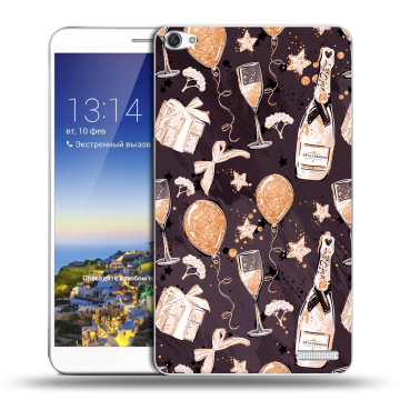 Пластиковый чехол на Huawei MediaPad X1 7.0 с принтом Новый год Пластиковый чехол на Huawei MediaPad X1 7.0 с принтом Новый год