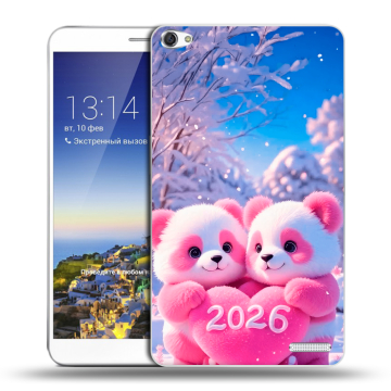 Пластиковый чехол на Huawei MediaPad X1 7.0 с принтом Новый год Пластиковый чехол на Huawei MediaPad X1 7.0 с принтом Новый год
