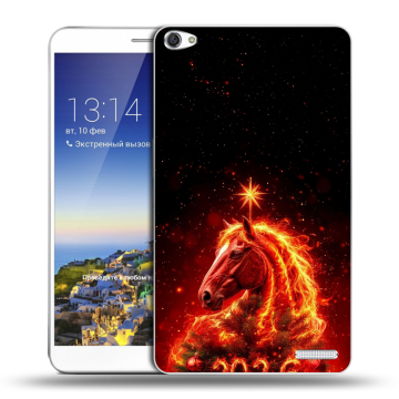 Пластиковый чехол на Huawei MediaPad X1 7.0 с принтом Новый год Пластиковый чехол на Huawei MediaPad X1 7.0 с принтом Новый год