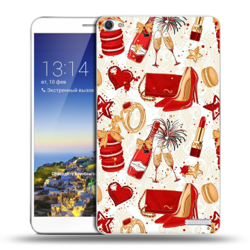 Пластиковый чехол на Huawei MediaPad X1 7.0 с принтом Новый год Пластиковый чехол на Huawei MediaPad X1 7.0 с принтом Новый год