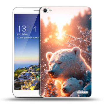Пластиковый чехол на Huawei MediaPad X1 7.0 с принтом Новый год Пластиковый чехол на Huawei MediaPad X1 7.0 с принтом Новый год
