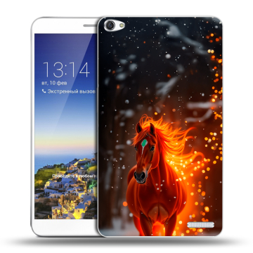 Пластиковый чехол на Huawei MediaPad X1 7.0 с принтом Новый год Пластиковый чехол на Huawei MediaPad X1 7.0 с принтом Новый год