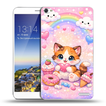 Пластиковый чехол на Huawei MediaPad X1 7.0 с принтом для девочек