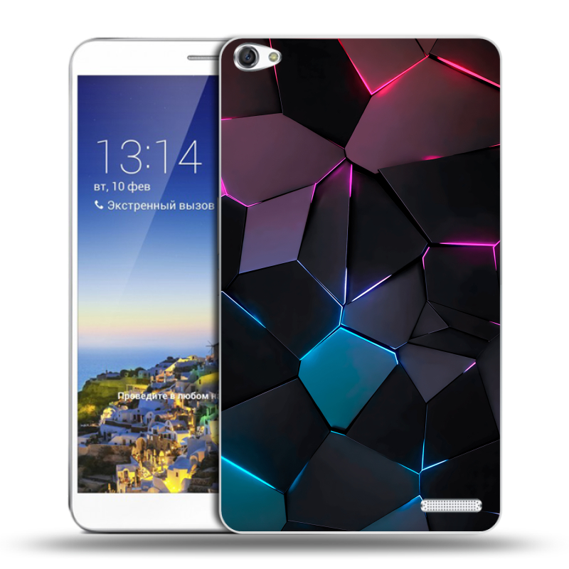 Пластиковый чехол на Huawei MediaPad X1 7.0 с принтом Геометрия неона Пластиковый чехол на Huawei MediaPad X1 7.0 с принтом Геометрия неона