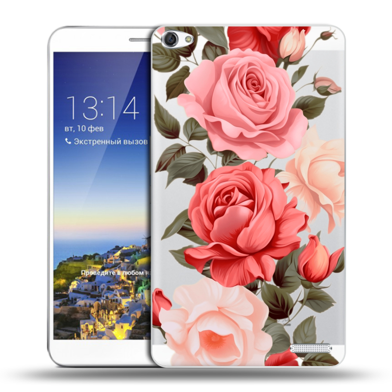 Пластиковый чехол на Huawei MediaPad X1 7.0 с принтом Розы Пластиковый чехол на Huawei MediaPad X1 7.0 с принтом Розы