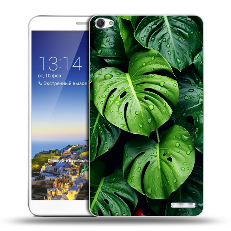 Пластиковый чехол на Huawei MediaPad X1 7.0 с принтом Листья Пластиковый чехол на Huawei MediaPad X1 7.0 с принтом Листья