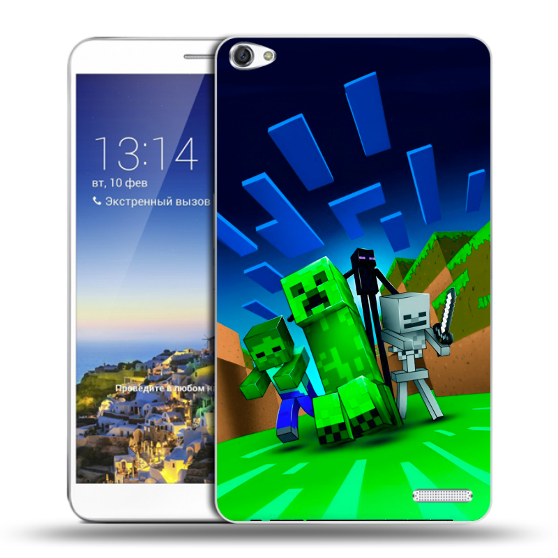 Пластиковый чехол на Huawei MediaPad X1 7.0 с принтом Майнкрафт Пластиковый чехол на Huawei MediaPad X1 7.0 с принтом Майнкрафт