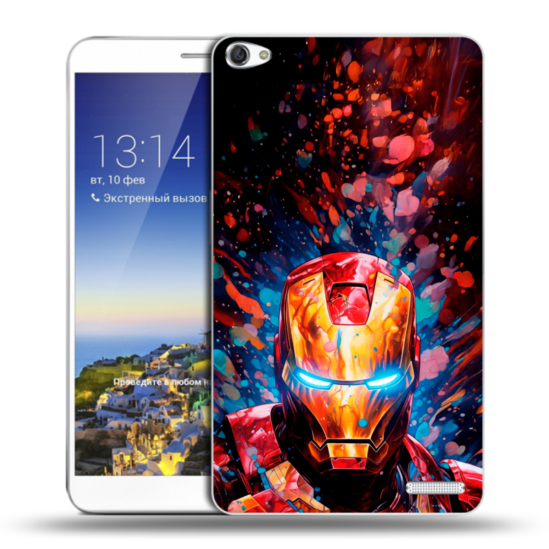 Пластиковый чехол на Huawei MediaPad X1 7.0 с принтом Железный человек Ironman Пластиковый чехол на Huawei MediaPad X1 7.0 с принтом Железный человек Ironman
