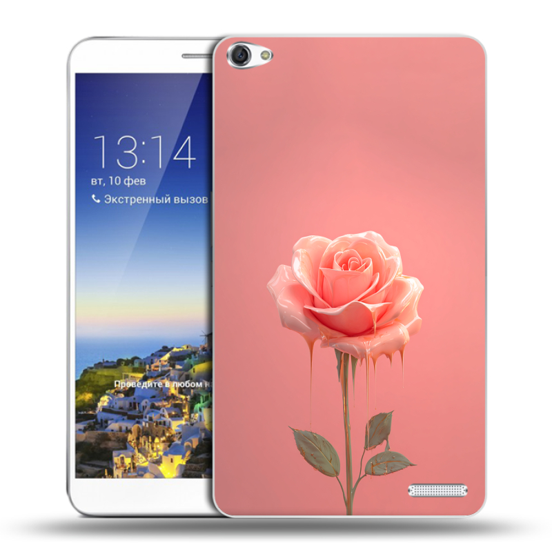 Пластиковый чехол на Huawei MediaPad X1 7.0 с принтом Розовая роза Пластиковый чехол на Huawei MediaPad X1 7.0 с принтом Розовая роза