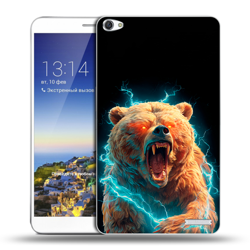 Пластиковый чехол на Huawei MediaPad X1 7.0 с принтом Медведь Пластиковый чехол на Huawei MediaPad X1 7.0 с принтом Медведь
