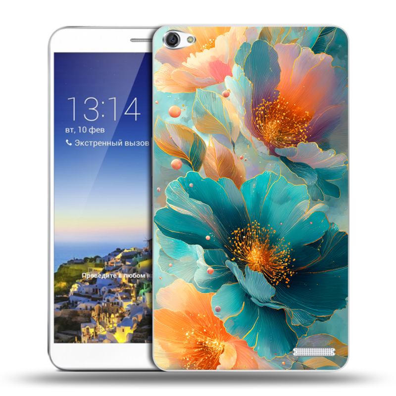 Пластиковый чехол на Huawei MediaPad X1 7.0 с принтом Цветы Пластиковый чехол на Huawei MediaPad X1 7.0 с принтом Цветы