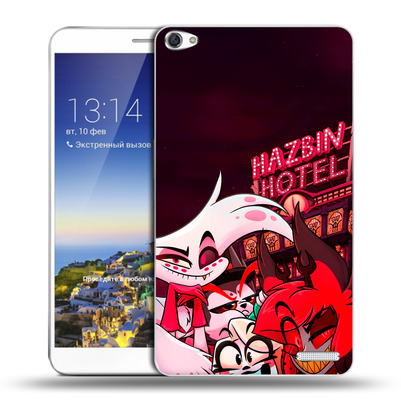 Пластиковый чехол на Huawei MediaPad X1 7.0 с принтом Hazbin Hotel Отель Хазбин Пластиковый чехол на Huawei MediaPad X1 7.0 с принтом Hazbin Hotel Отель Хазбин