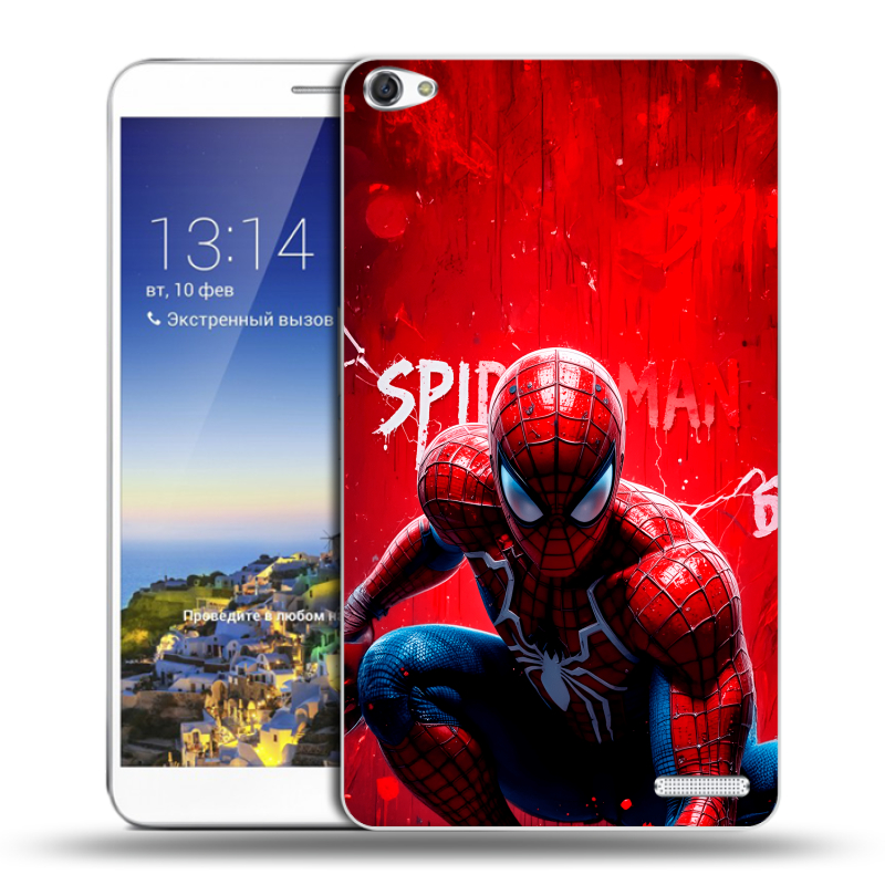 Пластиковый чехол на Huawei MediaPad X1 7.0 с принтом Spiderman Человек паук Пластиковый чехол на Huawei MediaPad X1 7.0 с принтом Spiderman Человек паук