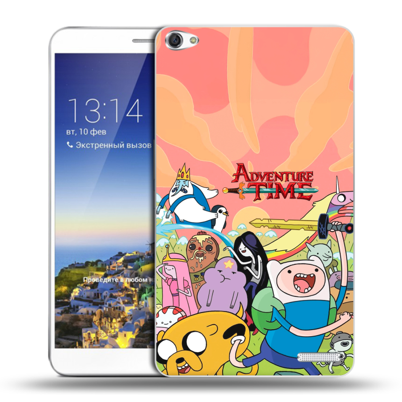 Пластиковый чехол на Huawei MediaPad X1 7.0 с принтом Adventure time Время приключений Пластиковый чехол на Huawei MediaPad X1 7.0 с принтом Adventure time Время приключений
