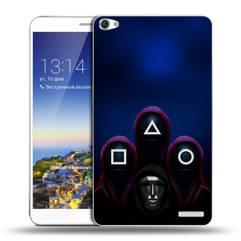 Пластиковый чехол на Huawei MediaPad X1 7.0 с принтом Игра Кальмара Пластиковый чехол на Huawei MediaPad X1 7.0 с принтом Игра Кальмара