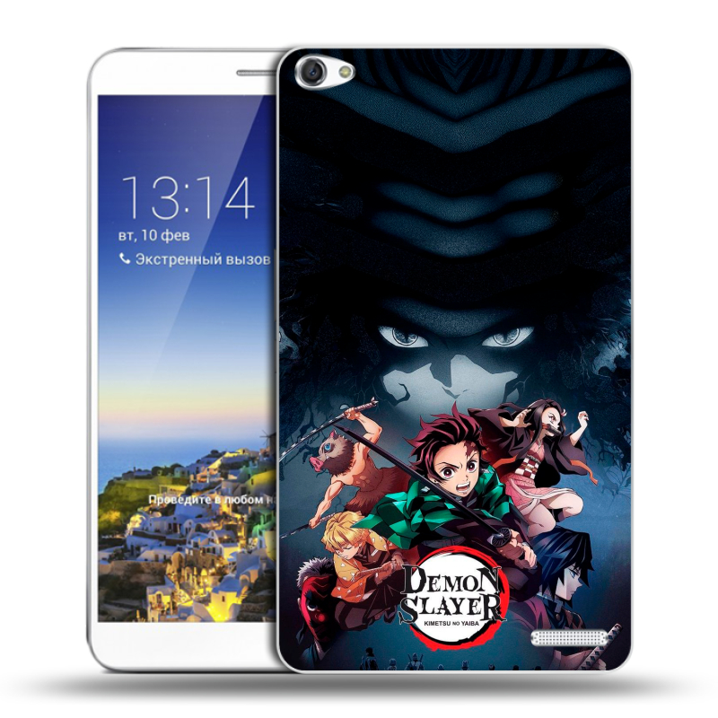 Пластиковый чехол на Huawei MediaPad X1 7.0 с принтом Demon Slayer Клинок рассекающий демонов Пластиковый чехол на Huawei MediaPad X1 7.0 с принтом Demon Slayer Клинок рассекающий демонов