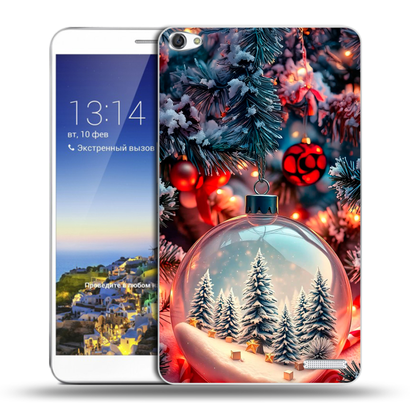 Пластиковый чехол на Huawei MediaPad X1 7.0 с принтом Новый год Пластиковый чехол на Huawei MediaPad X1 7.0 с принтом Новый год