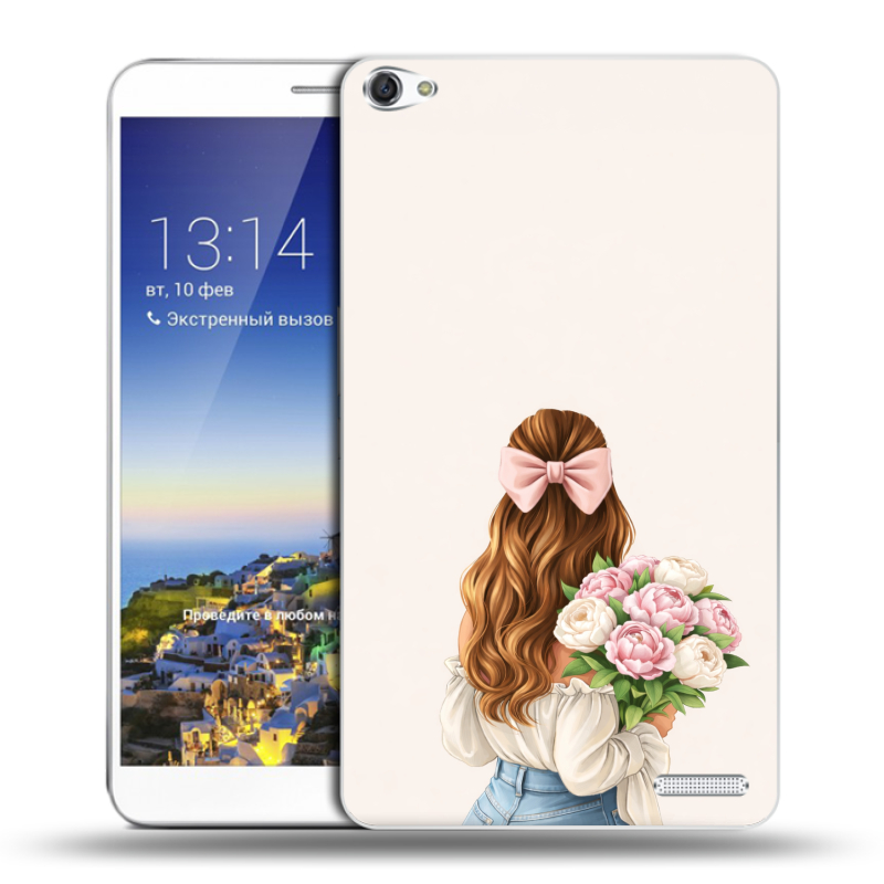 Пластиковый чехол на Huawei MediaPad X1 7.0 с принтом женский Пластиковый чехол на Huawei MediaPad X1 7.0 с принтом женский