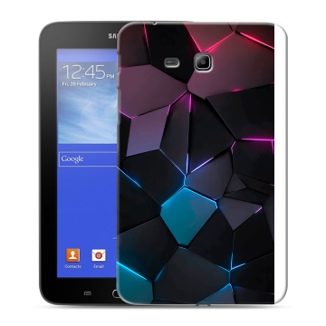 Силиконовый чехол на Samsung GALAXY Tab 3 Lite с принтом Геометрия неона Силиконовый чехол на Samsung GALAXY Tab 3 Lite с принтом Геометрия неона