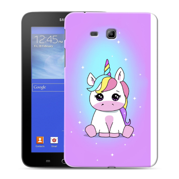 Силиконовый чехол на Samsung GALAXY Tab 3 Lite с принтом Единорог Силиконовый чехол на Samsung GALAXY Tab 3 Lite с принтом Единорог