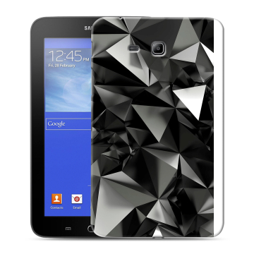 Силиконовый чехол на Samsung GALAXY Tab 3 Lite с принтом Черные кристаллы Силиконовый чехол на Samsung GALAXY Tab 3 Lite с принтом Черные кристаллы