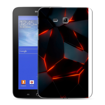 Силиконовый чехол на Samsung GALAXY Tab 3 Lite с принтом Яркие абстракции